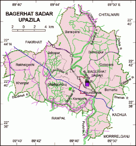 Bagerhat Sadar Map