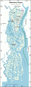 Sarankhola Upazila Map